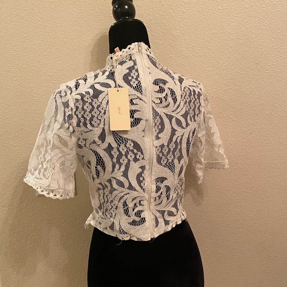 Lace Crop Top - Picture 2 of 3
